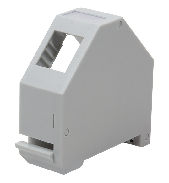 Produktbild MVT 200 182  -  Hutschienenadapter für ein Keystone Modul, anreihbar